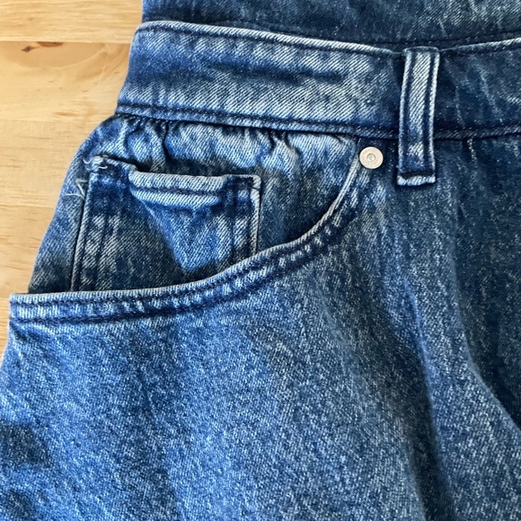 Blue and Gray Striped Sweater with Denim Skirt scoop size 12 - Picture 10 of 11